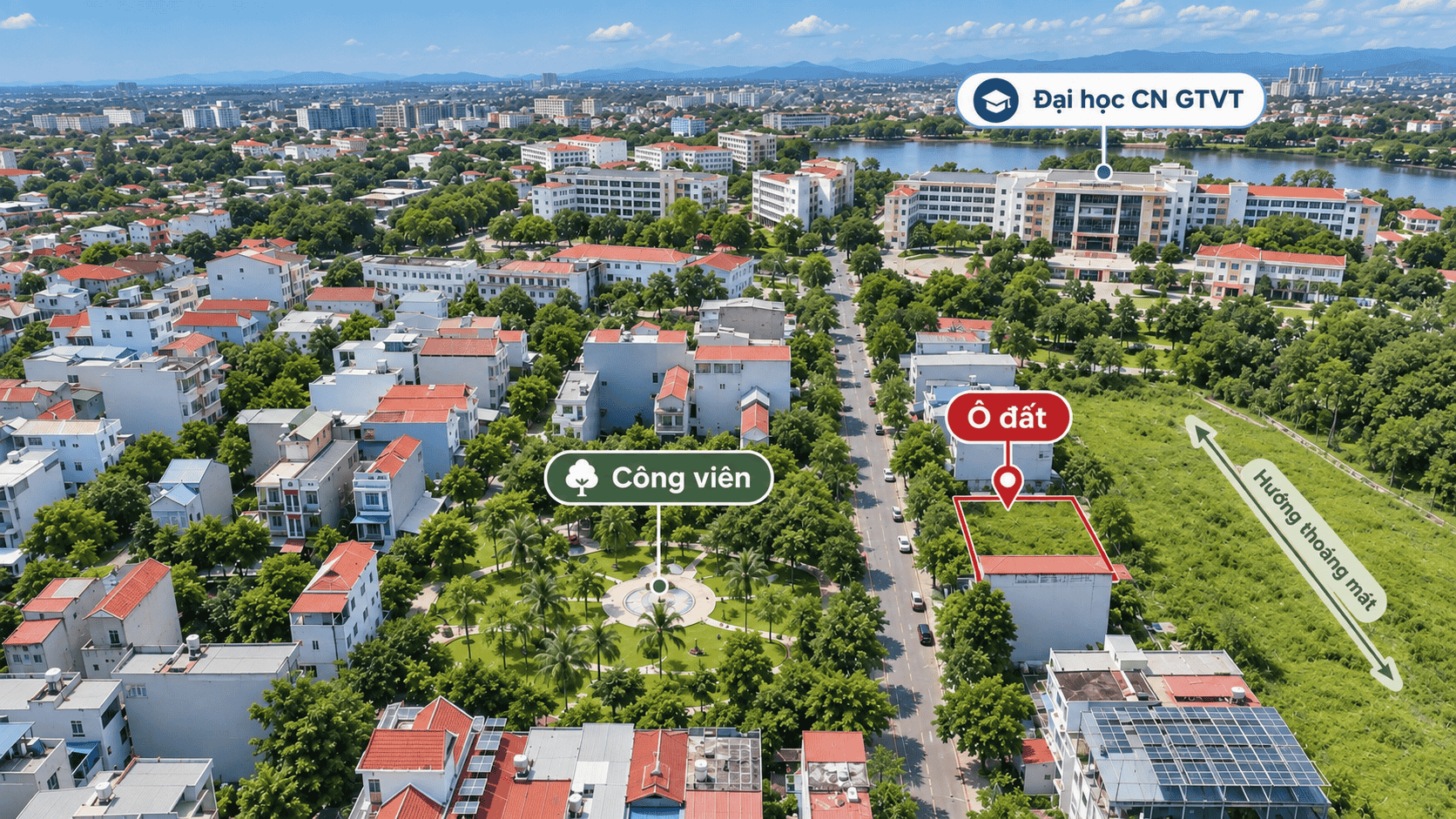3.55 tỷ - Đất kinh doanh view công viên KDC Tỉnh Uỷ 